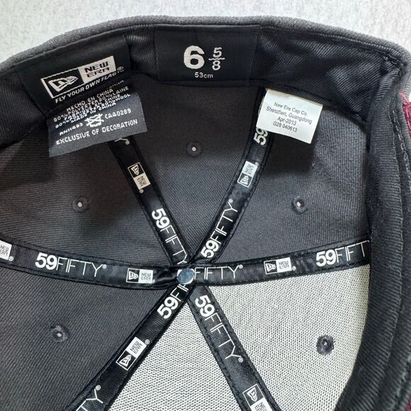 Kids New Era Maroon Virginia Tech VT Hokies 59Fifty Fitted Hat Cap Wool Poly Bln - Picture 9 of 9